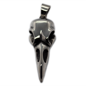 Raven Skull Stainless Steel Pendant